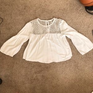 white blouse type shirt